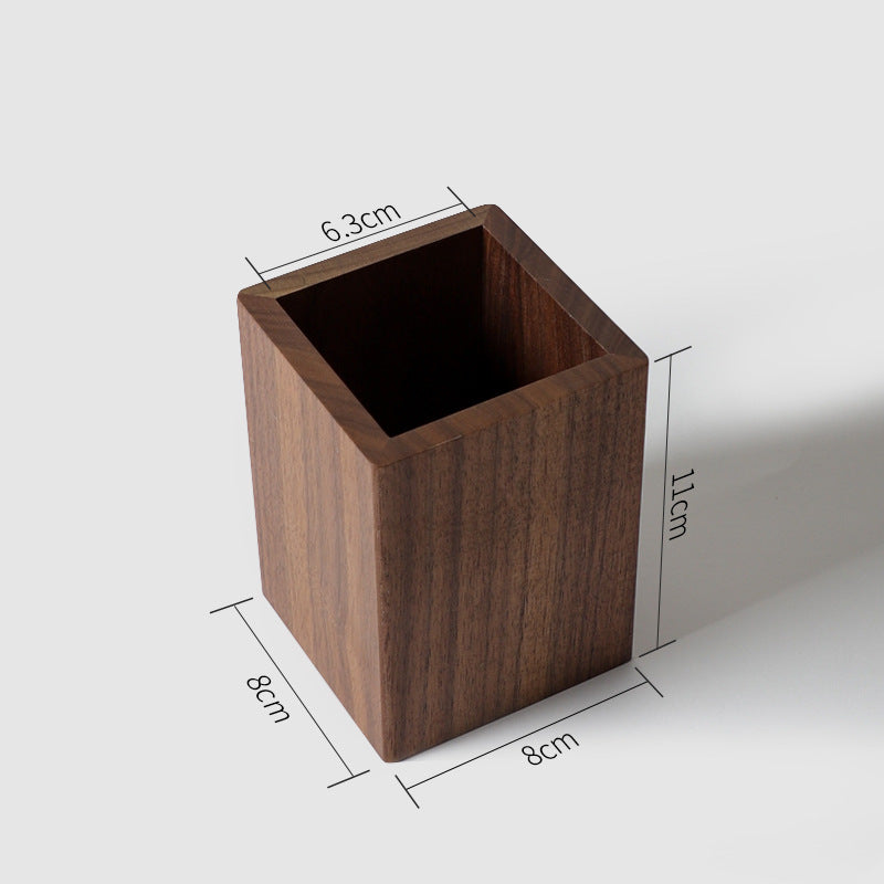 Wooden Pen Holder, Desk Top, Desk Storage Box, Stationery