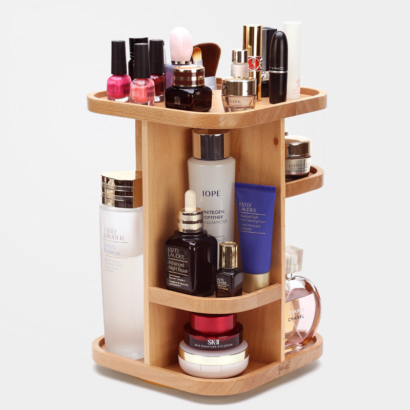 Rotating Cosmetic Storage Box Dressing Table Desktop Storage Rack