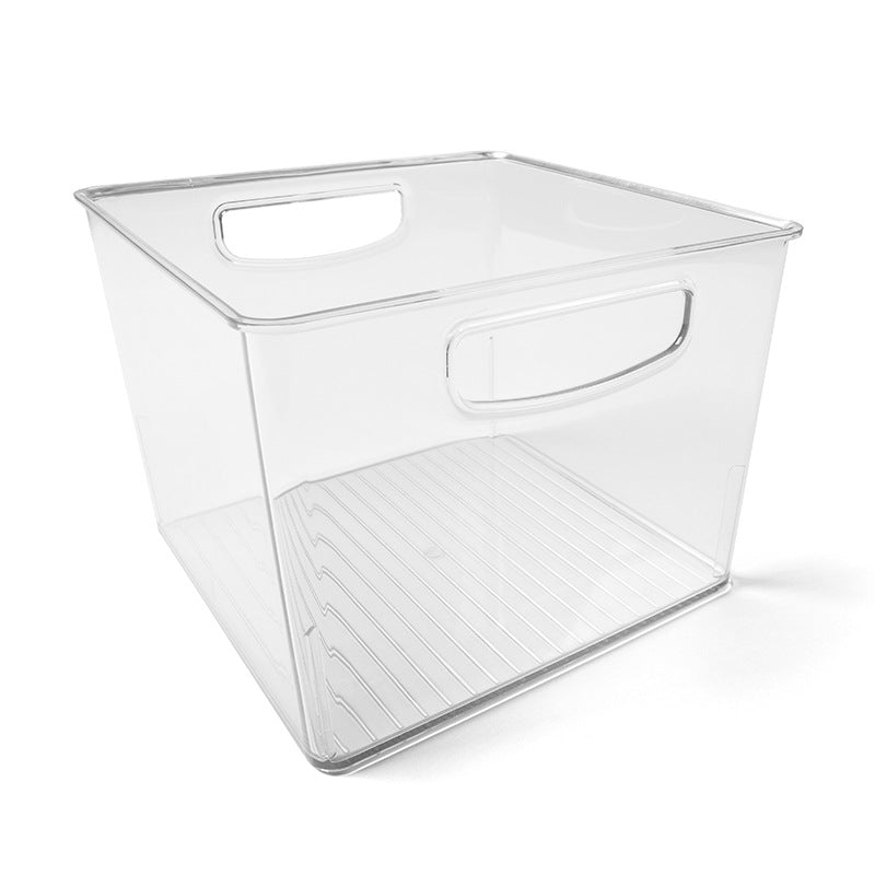 Square Kitchen Plastic Transparent Refrigerator Storage Box