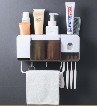 Electric Toothbrush Holder Punch-free Sterilizer Smart Bathroom
