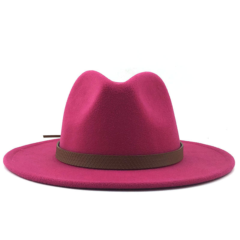 Top Hat With Flat Brim And Big Brimmed Hat