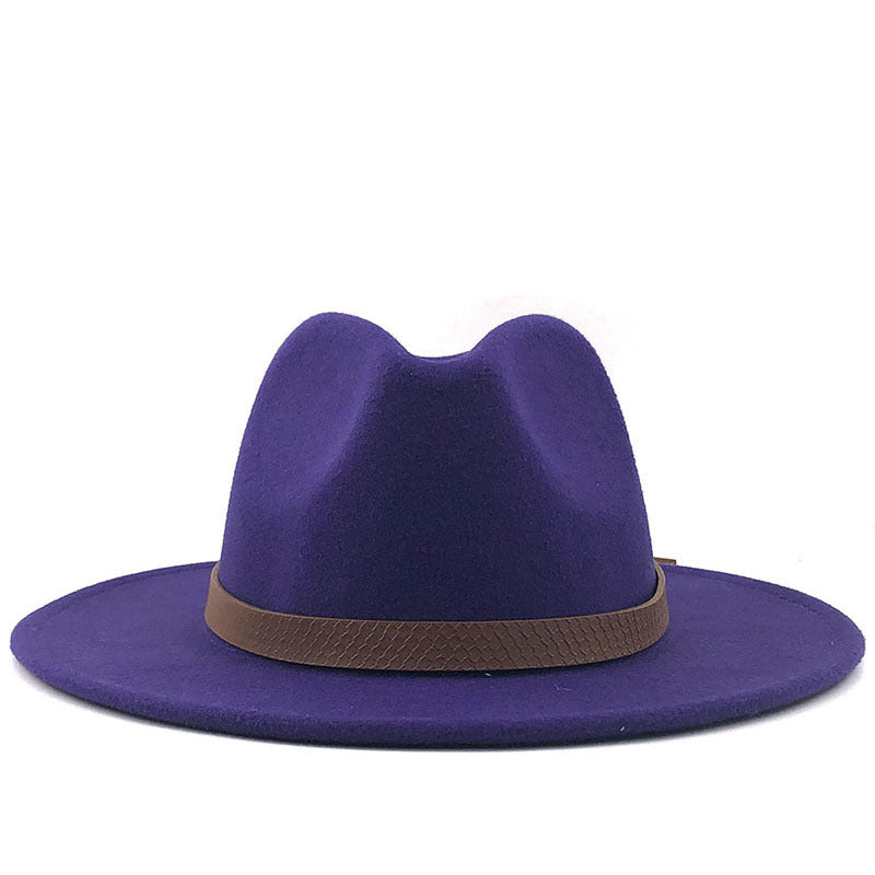 Top Hat With Flat Brim And Big Brimmed Hat