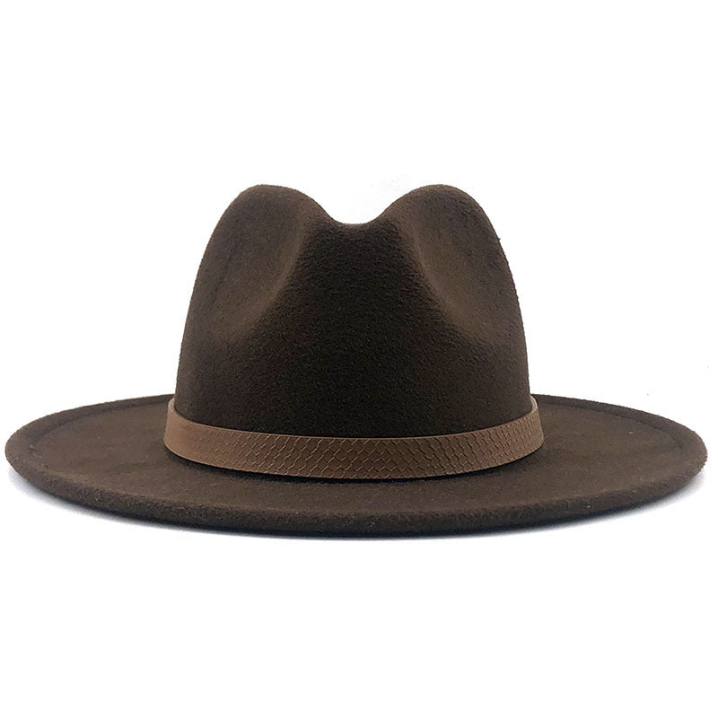 Top Hat With Flat Brim And Big Brimmed Hat