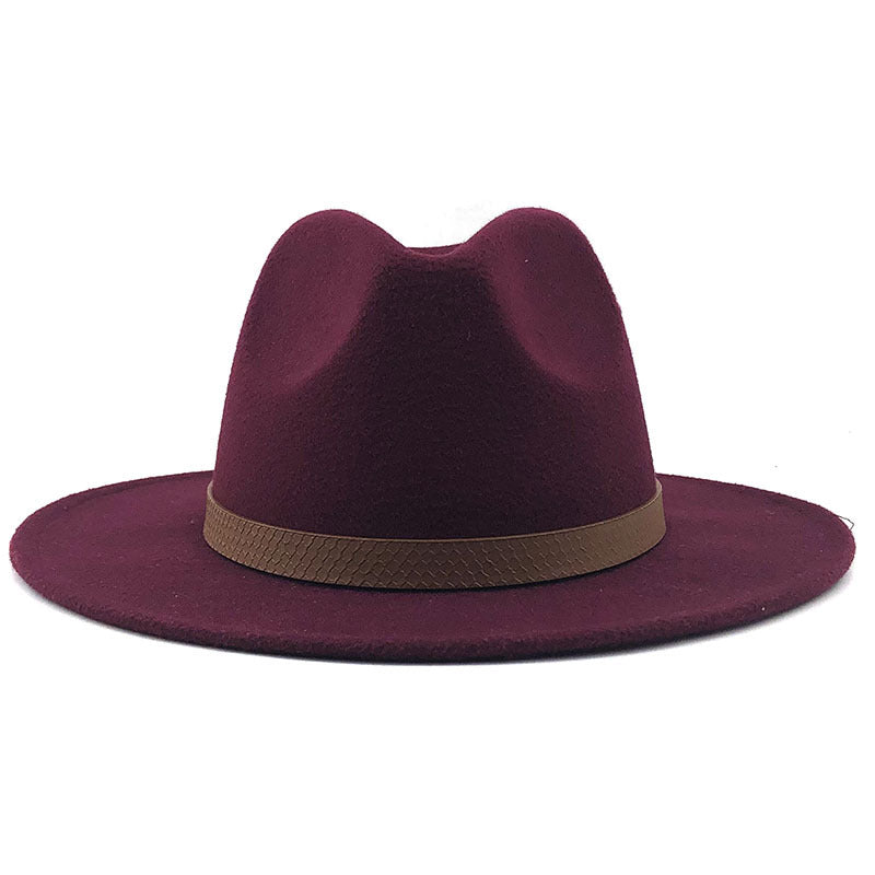 Top Hat With Flat Brim And Big Brimmed Hat