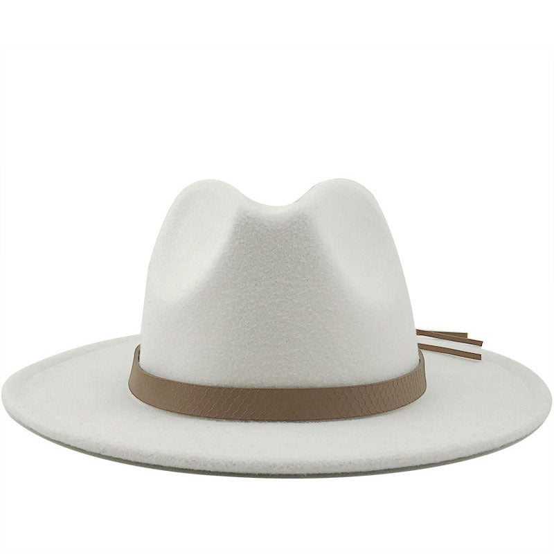 Top Hat With Flat Brim And Big Brimmed Hat