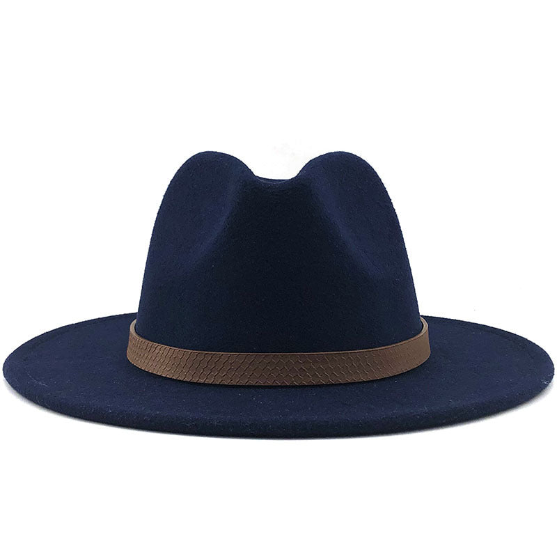 Top Hat With Flat Brim And Big Brimmed Hat