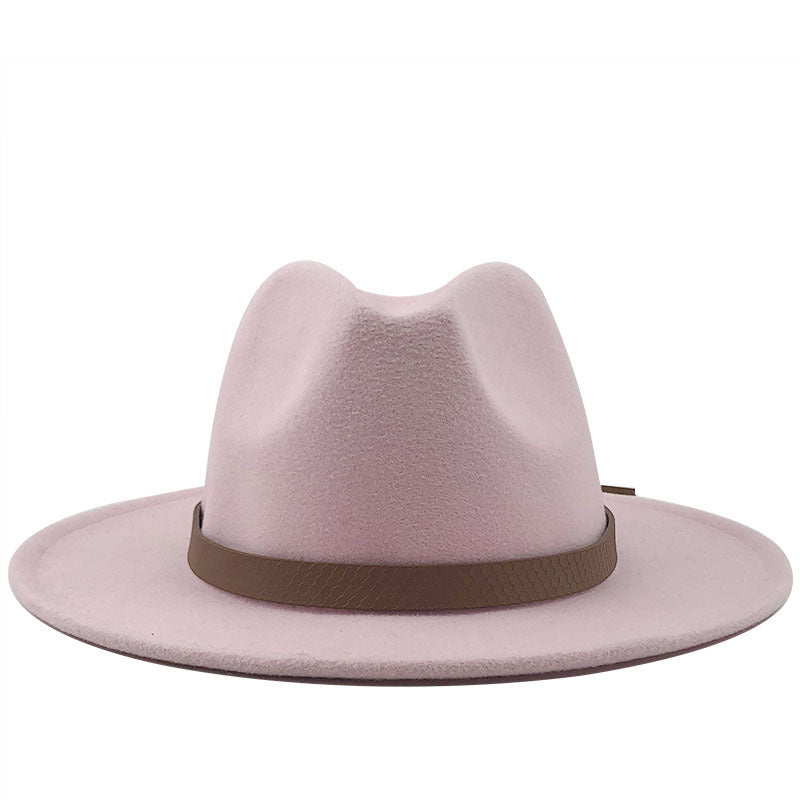 Top Hat With Flat Brim And Big Brimmed Hat