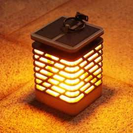 Solar Outdoor Led Waterproof Simulation Flashing Flame Light Solar Garden Landscape Flame Flame Light