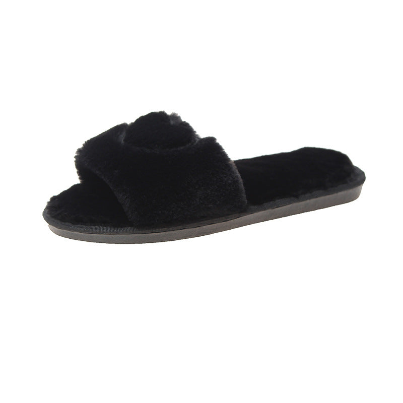 Plush slippers for women