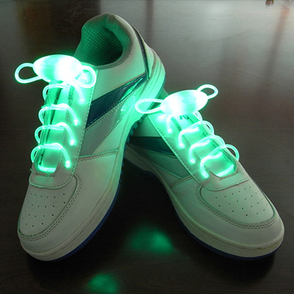 Led Sport Shoe Laces Glow Shoe Strings Round Flash Light Shoelaces