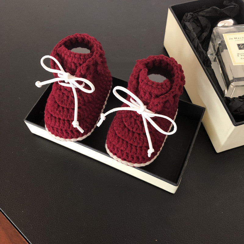 Hand-Woven Baby Infant Shoes.