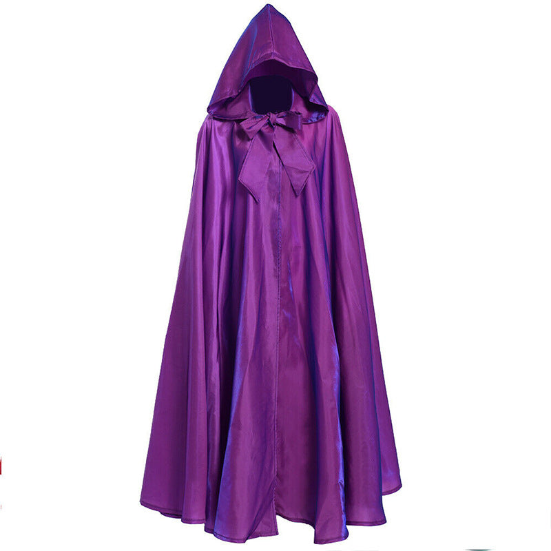 Halloween Costume Medieval Cloak Wizarding Robe