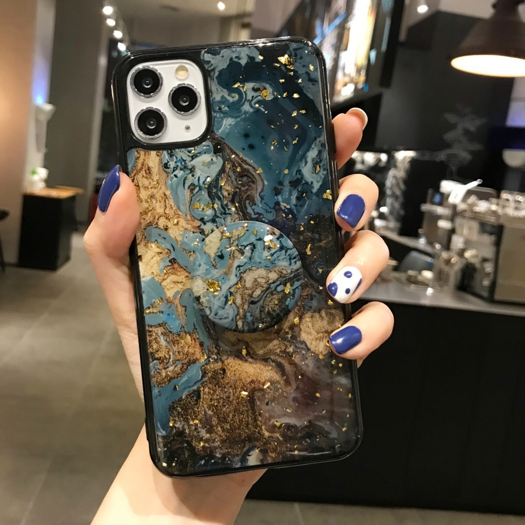 Marble bracket mobile phone case