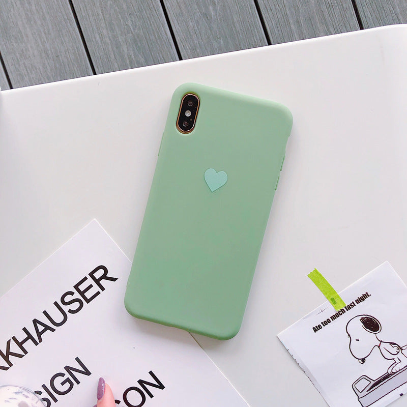 Simple silicone mobile phone case