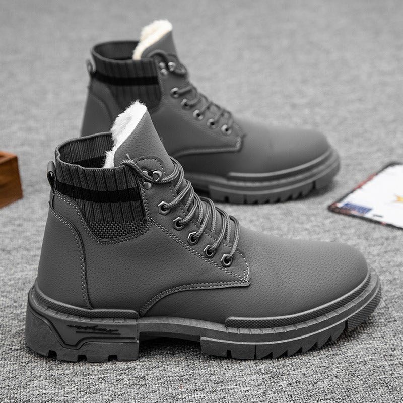 Casual high-top men's boots desert cotton boots