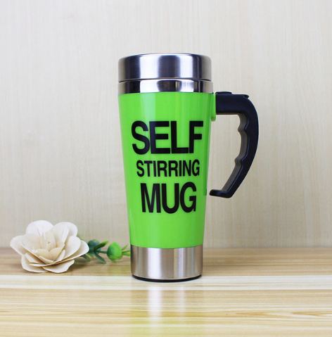 Automatic Stirring Cup: Eco-Friendly, Food-Grade Stainless Steel Mug for Coffee and Milk