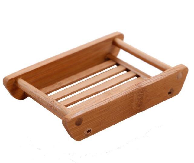 Bamboo and wood drain soap box soap dish