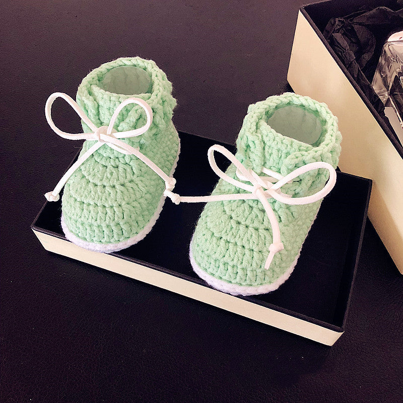 Hand-Woven Baby Infant Shoes.