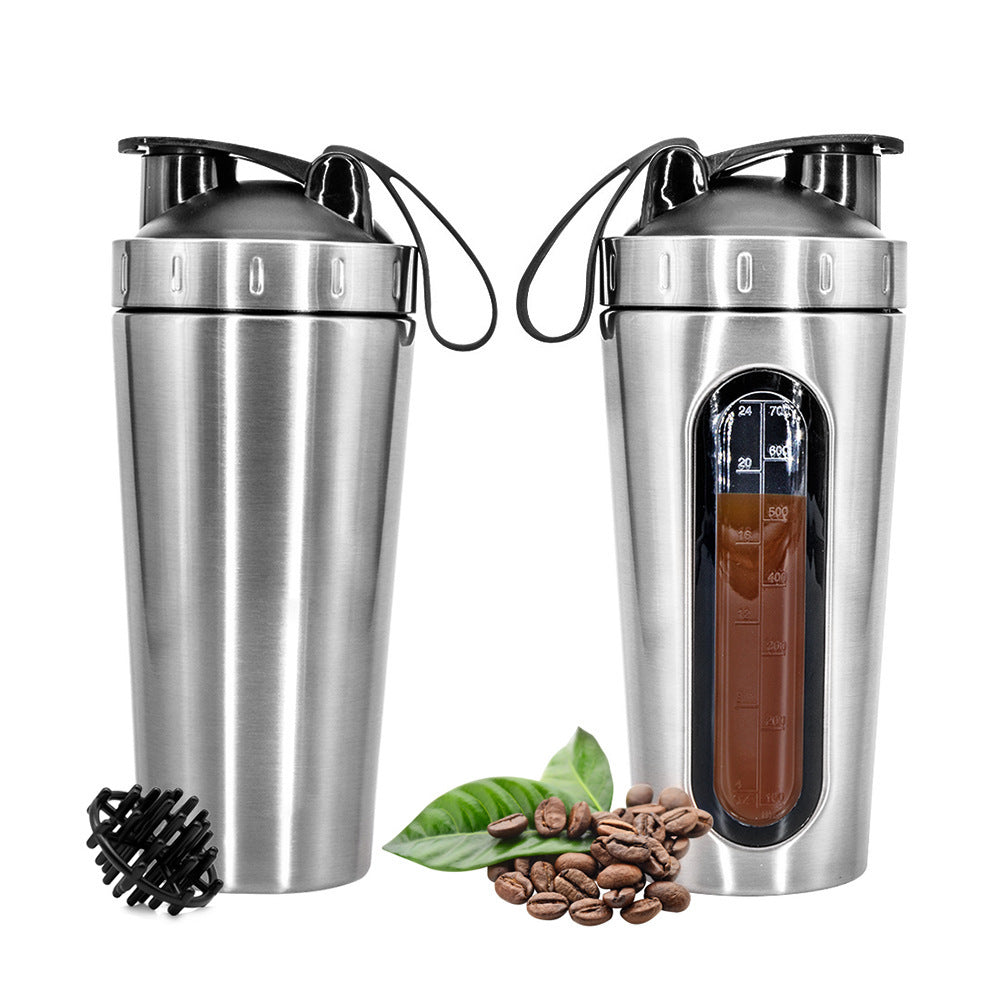 Experience Hydration Excellence with Our Stainless Steel Sports Mixing Cup. Stainless steel sports mixing cup.