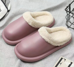 Waterproof slippers women winter home