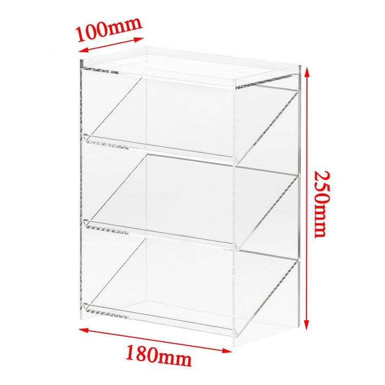 Transparent acrylic cosmetic storage box