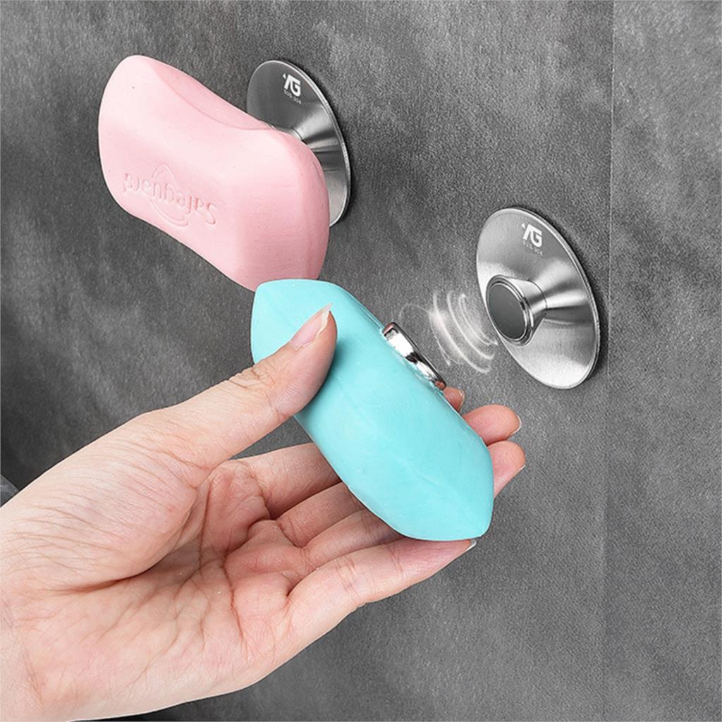 Stainless Steel Soap Holder Simple Magnetic Bathroom Toiletries