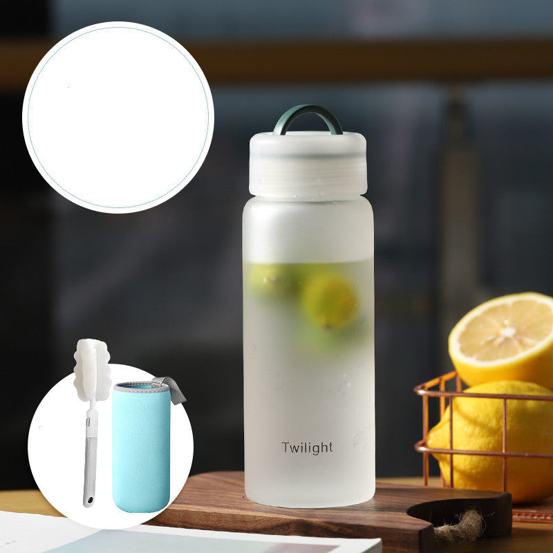 Student Fashion Portable Heat-resistant Glass Mug