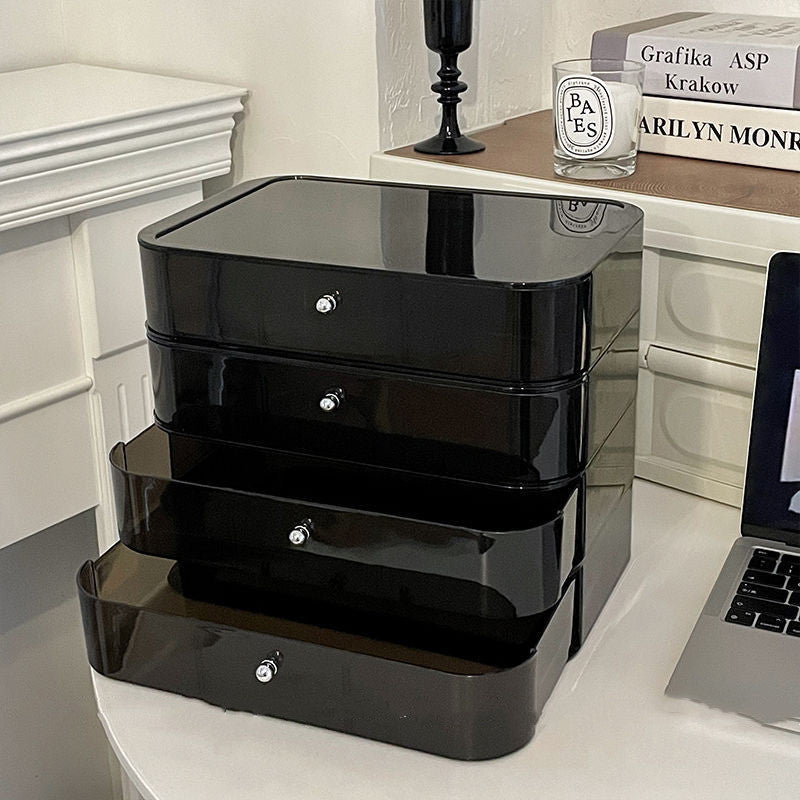 Desktop Cosmetic Transparent Storage Box