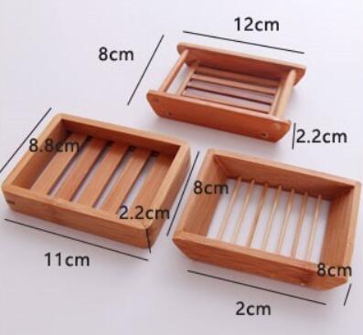 Bamboo and wood drain soap box soap dish