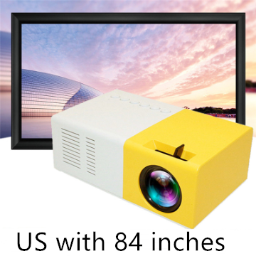 Portable Projector 3D Hd Led Home Theater Cinema HDMI-compatible USB Audio Projector YG300 Mini Projector