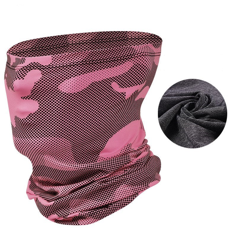 Silk Ice Tube Mask for Sun Protection: A Sports Scarf, Balaclava, and Headband for Men and Women