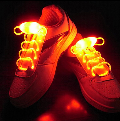 Led Sport Shoe Laces Glow Shoe Strings Round Flash Light Shoelaces