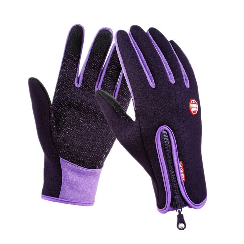 Winter Warm Hot Gloves For Men Women Touchscreen Outdoor Cycling Driving Motorcycle Cold Gloves Windproof Non-Slip Womens Gloves