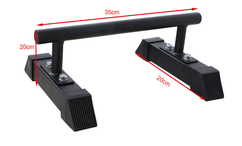 Split Parallel Bars Home Fitness Equipment - Ideal for Gymnastics and Calisthenics Workouts. Portable Black Parallel Bars for Gymnastics and Calisthenics by Tumbl Trak