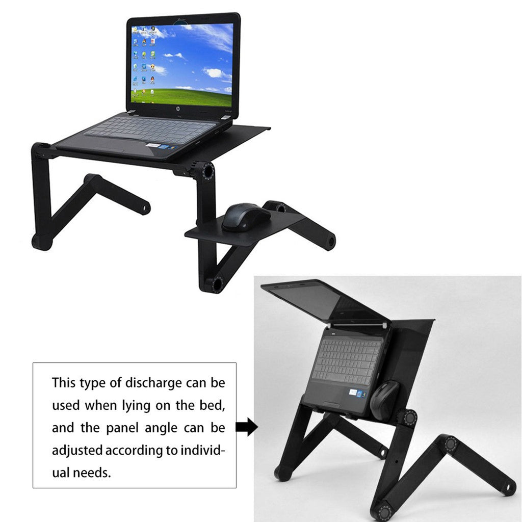 Adjustable Folding Laptop Netbook Computer Office Table Desk Stand Tray Bed Sofa