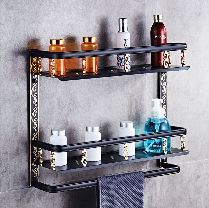 European style bathroom shelf double bathroom