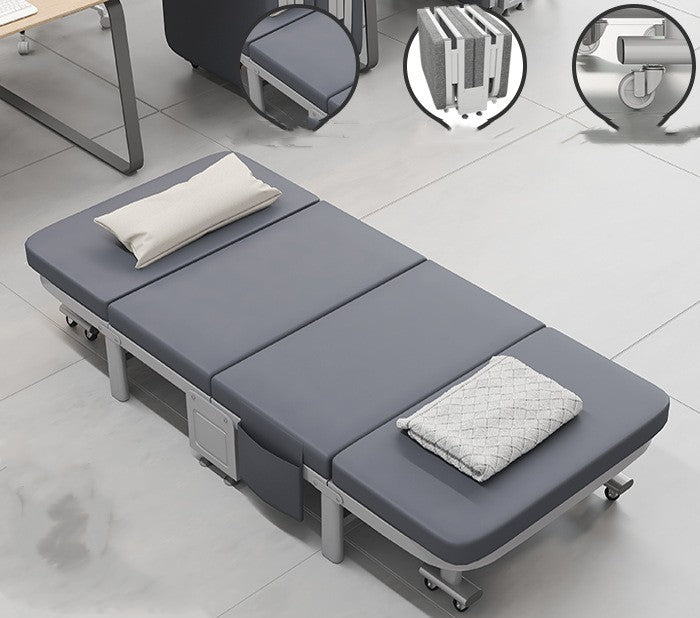 Home Office Four Fold Latex Bed Hospital Escort Bed