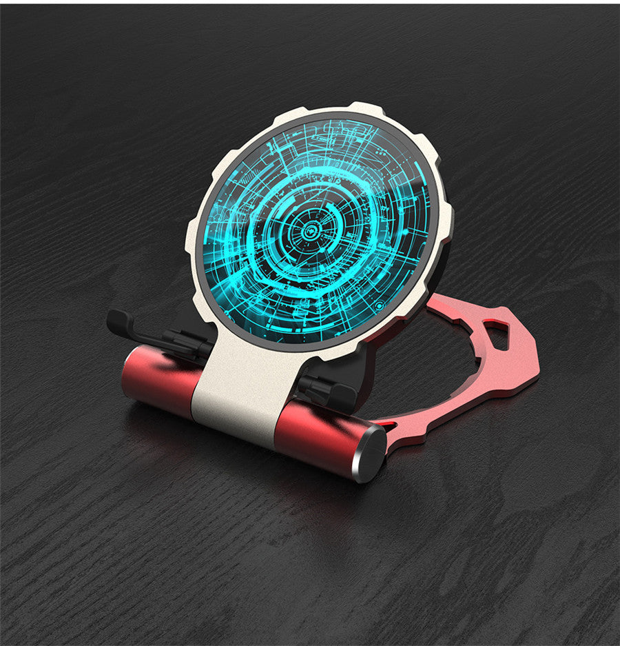 Iron Man Metal QI Wireless Charger Stand Desktop Mobile Phone Charger