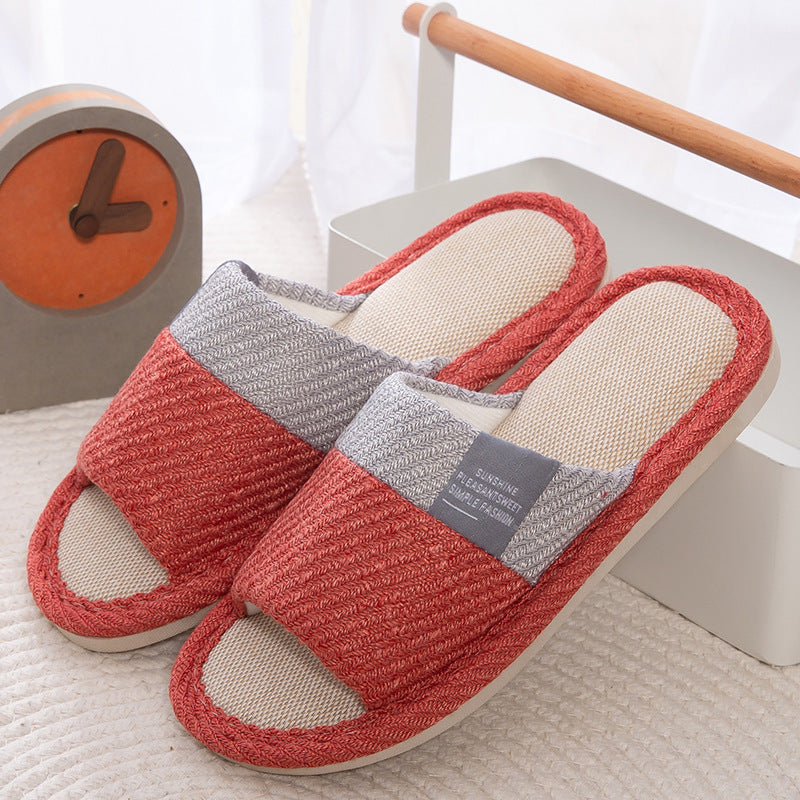 Women simple light Linen Slippers for House & Bedroom.