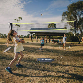 Portable Badminton Training Net Sports Net for Volleyball Badminton Court Beach