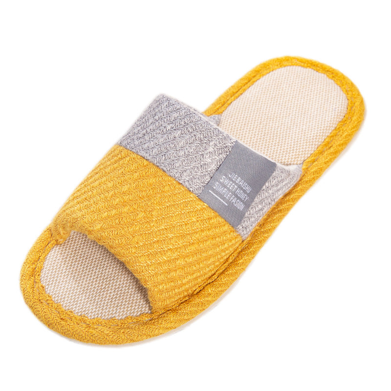 Women simple light Linen Slippers for House & Bedroom.