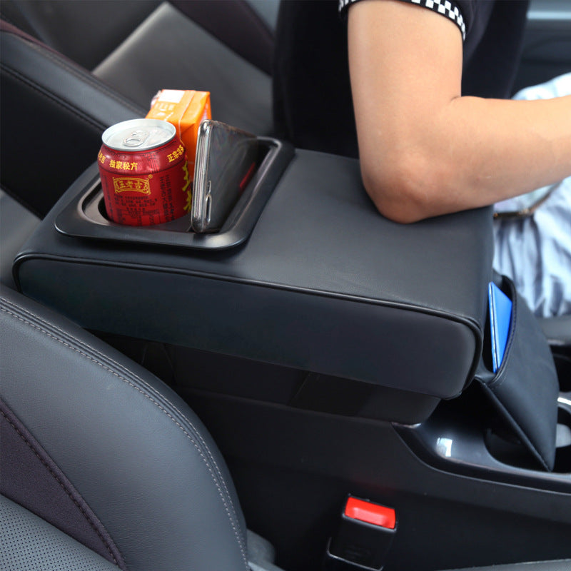 Car Armrest Box Storage Water Cup Holder