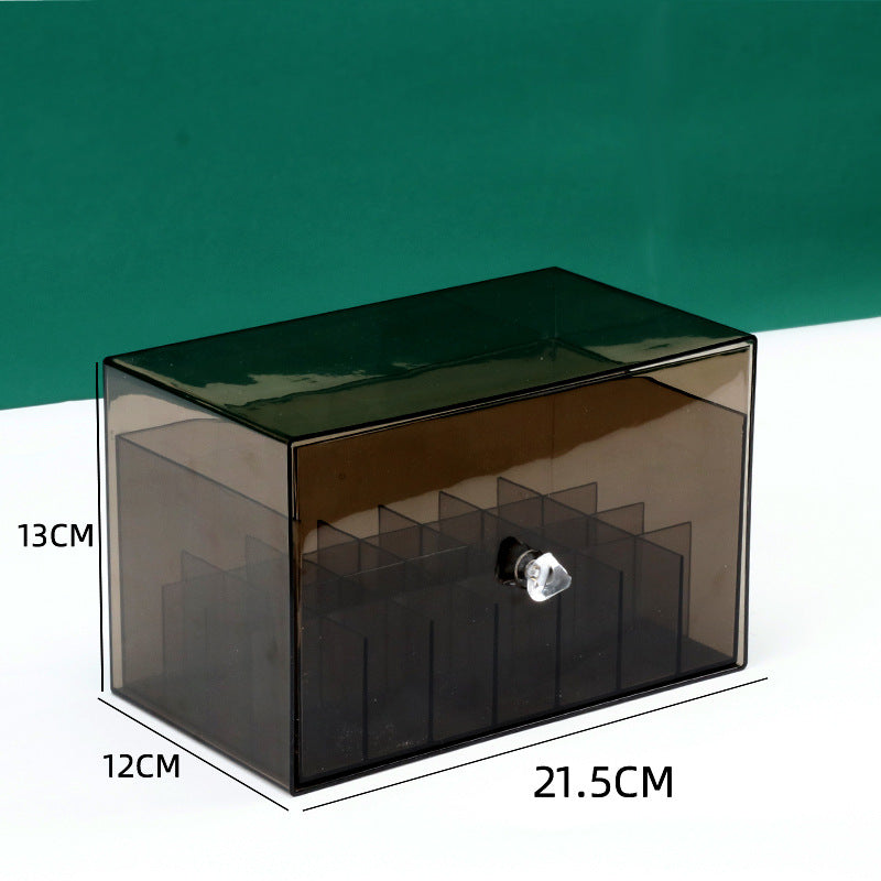 Multifunctional transparent lipstick storage box