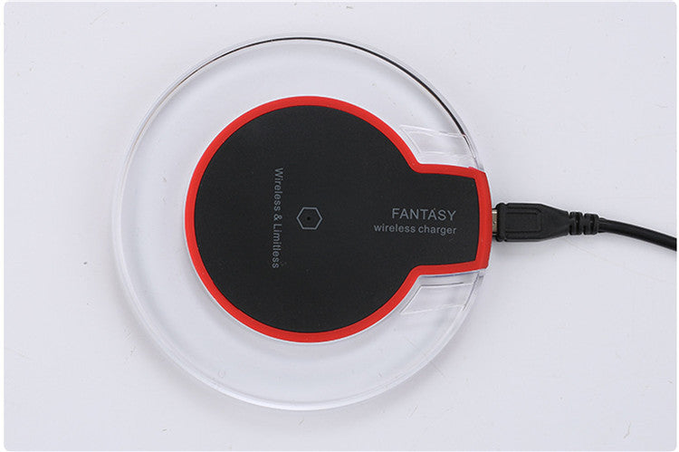 New Wireless Charging Dock Charger Crystal Round Charging Pad With Receiver For A-pple For Sanxing