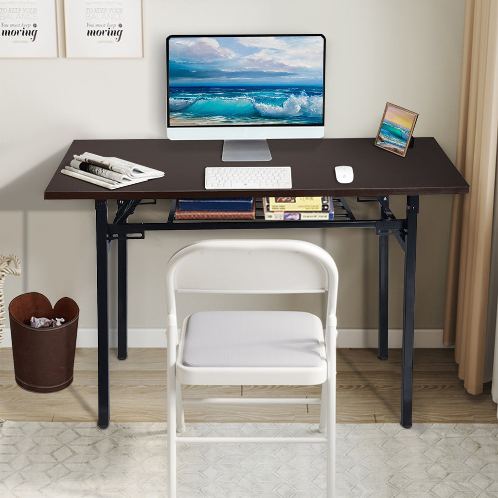 Folding Computer Desk Modern Writing Table For Home Office Study 47 Long