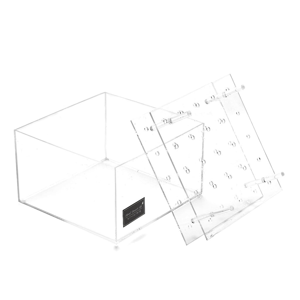 Flower Transparent Square Storage Box Display Box