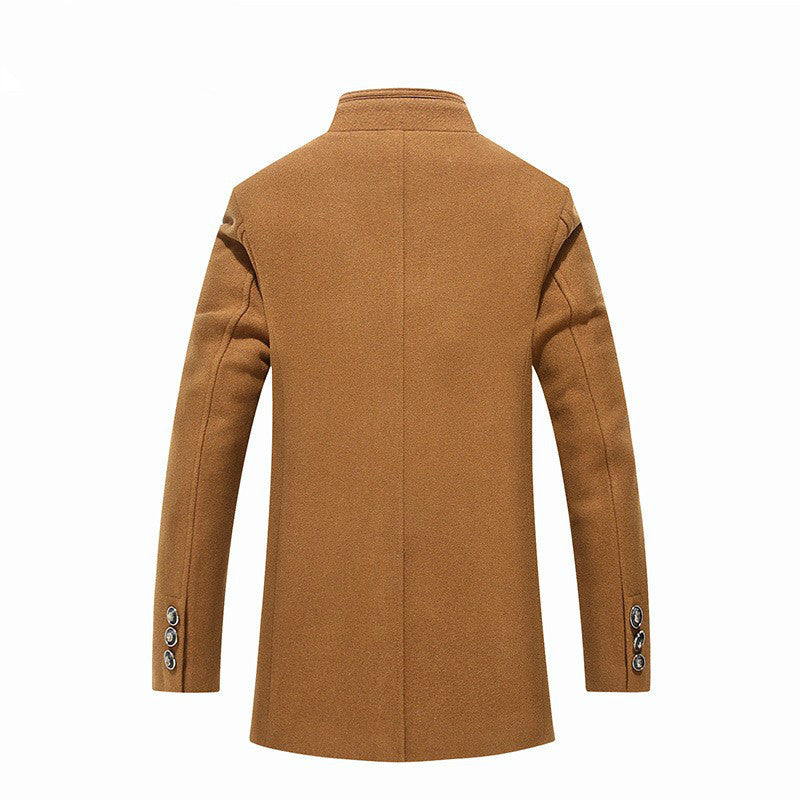 Woolen overcoat for men