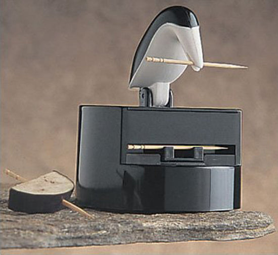 Little penguin toothpick dispenser