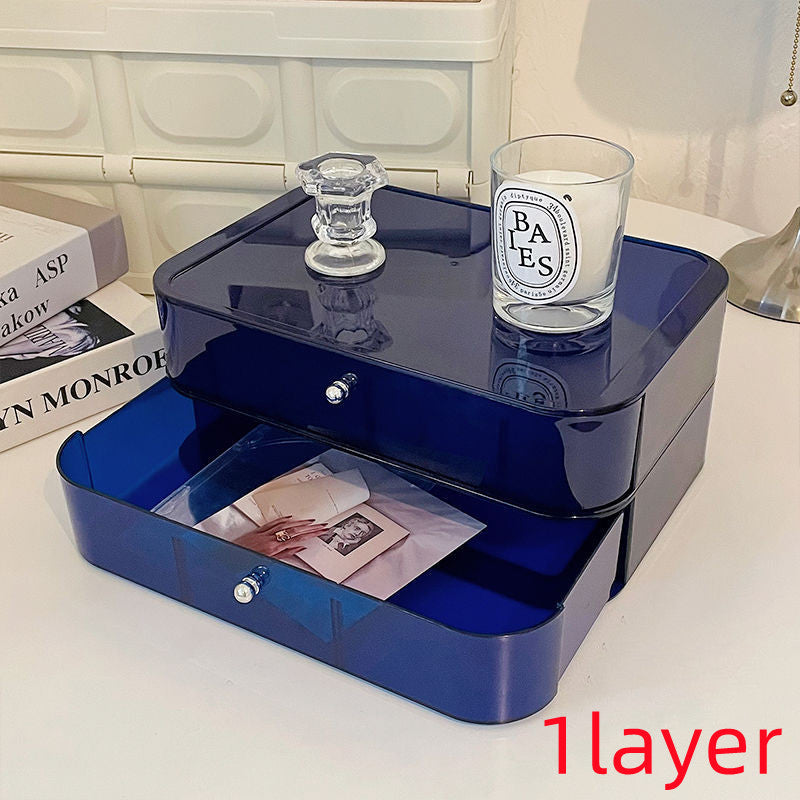 Desktop Cosmetic Transparent Storage Box