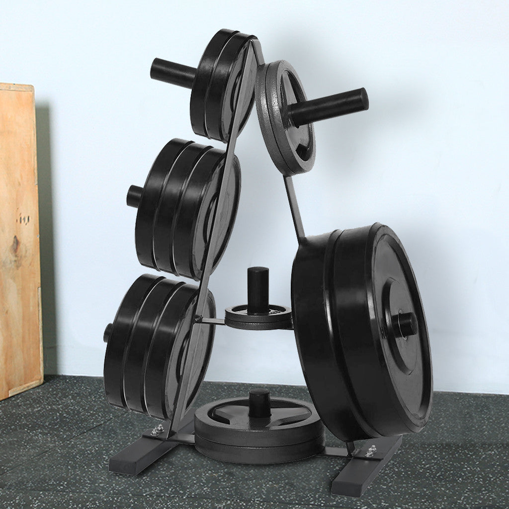 Weight Plate Rack Weight Plate Tree 2 inch For Bumper Plates Free Weight Stand